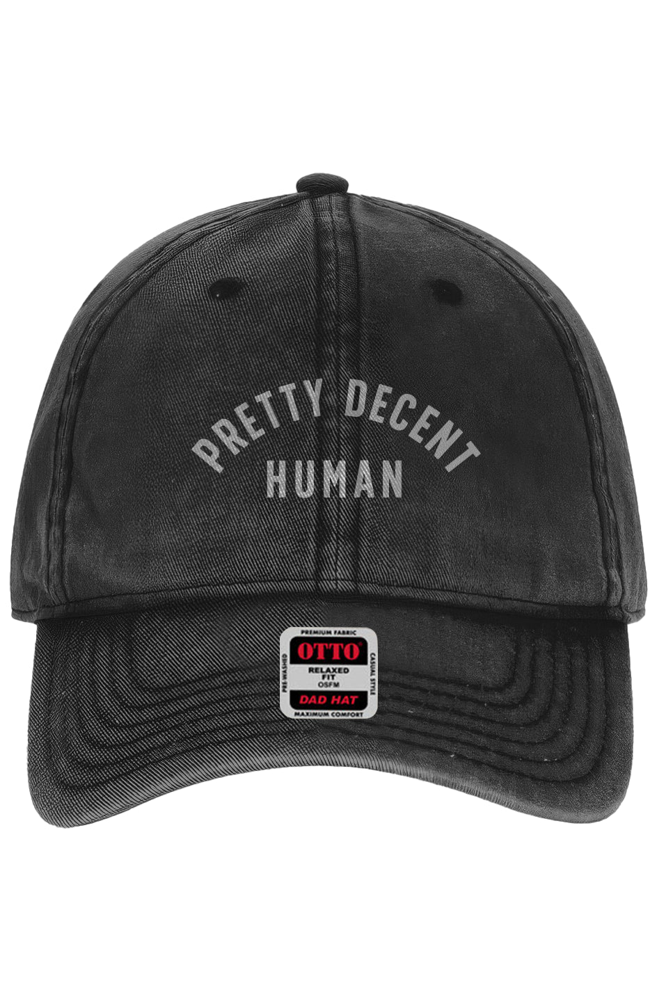 PRETTY DECENT HUMAN Snow-Washed Daddy Hat