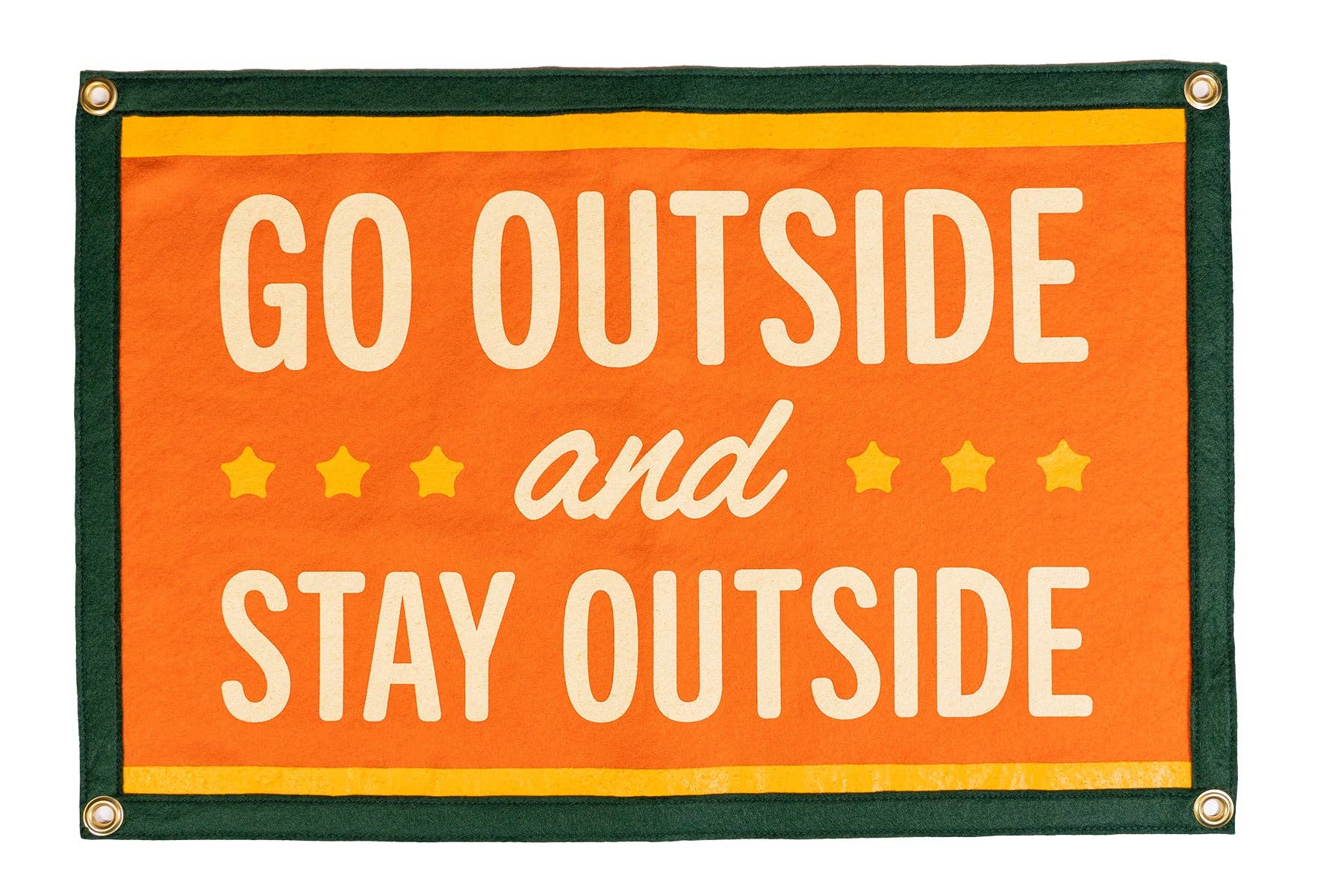 Go Outside And Stay Outside Camp Flag • Kelle Hampton x Oxford Pennant