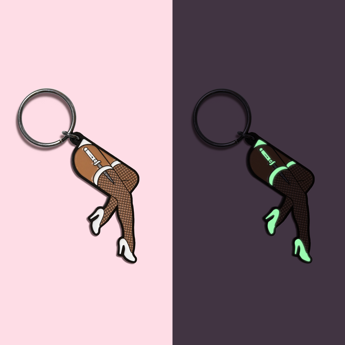 Mystery Girly Legs Keychain