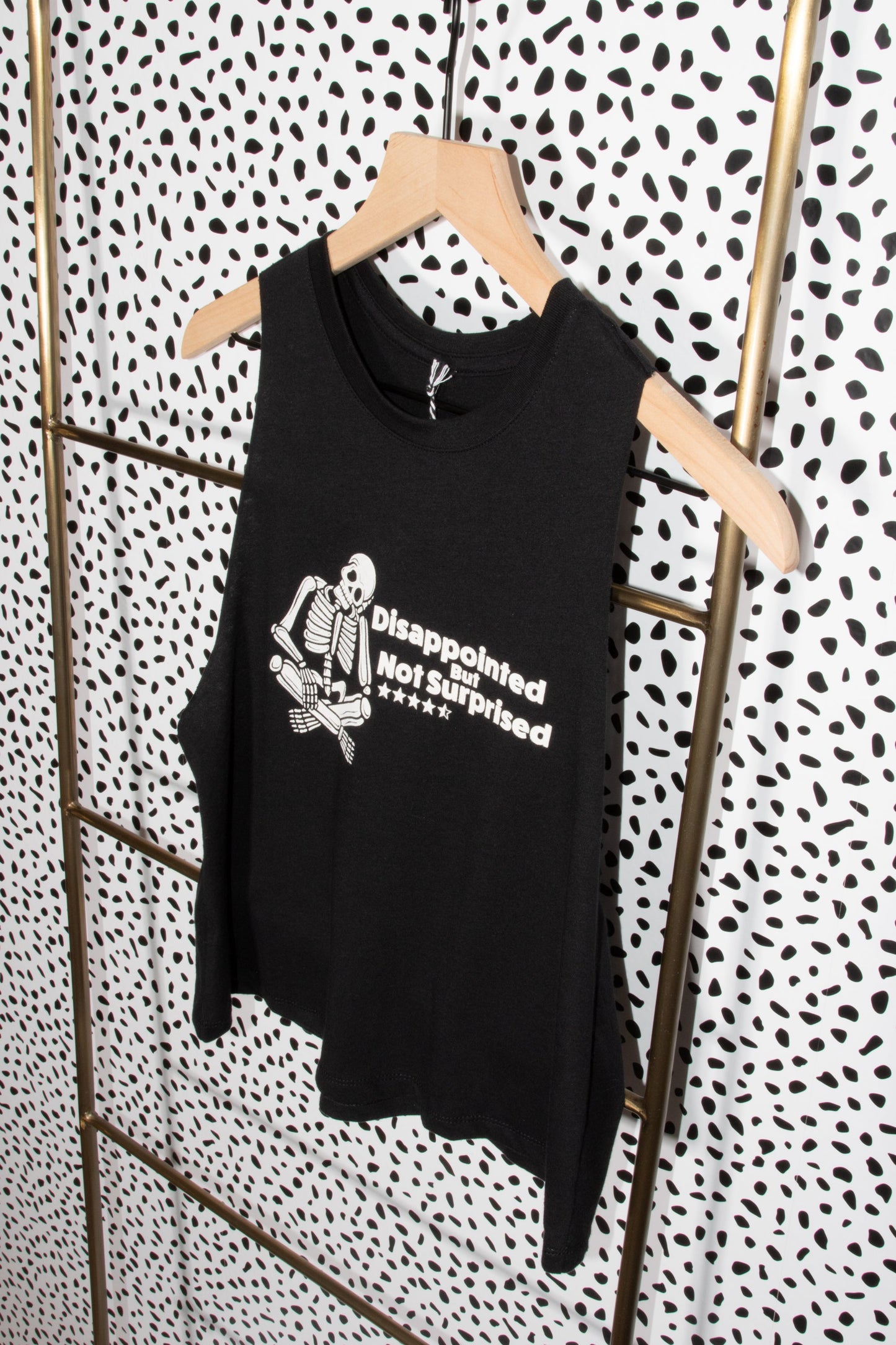 Disappointed But Not Surprised - Cropped Racerback Tank