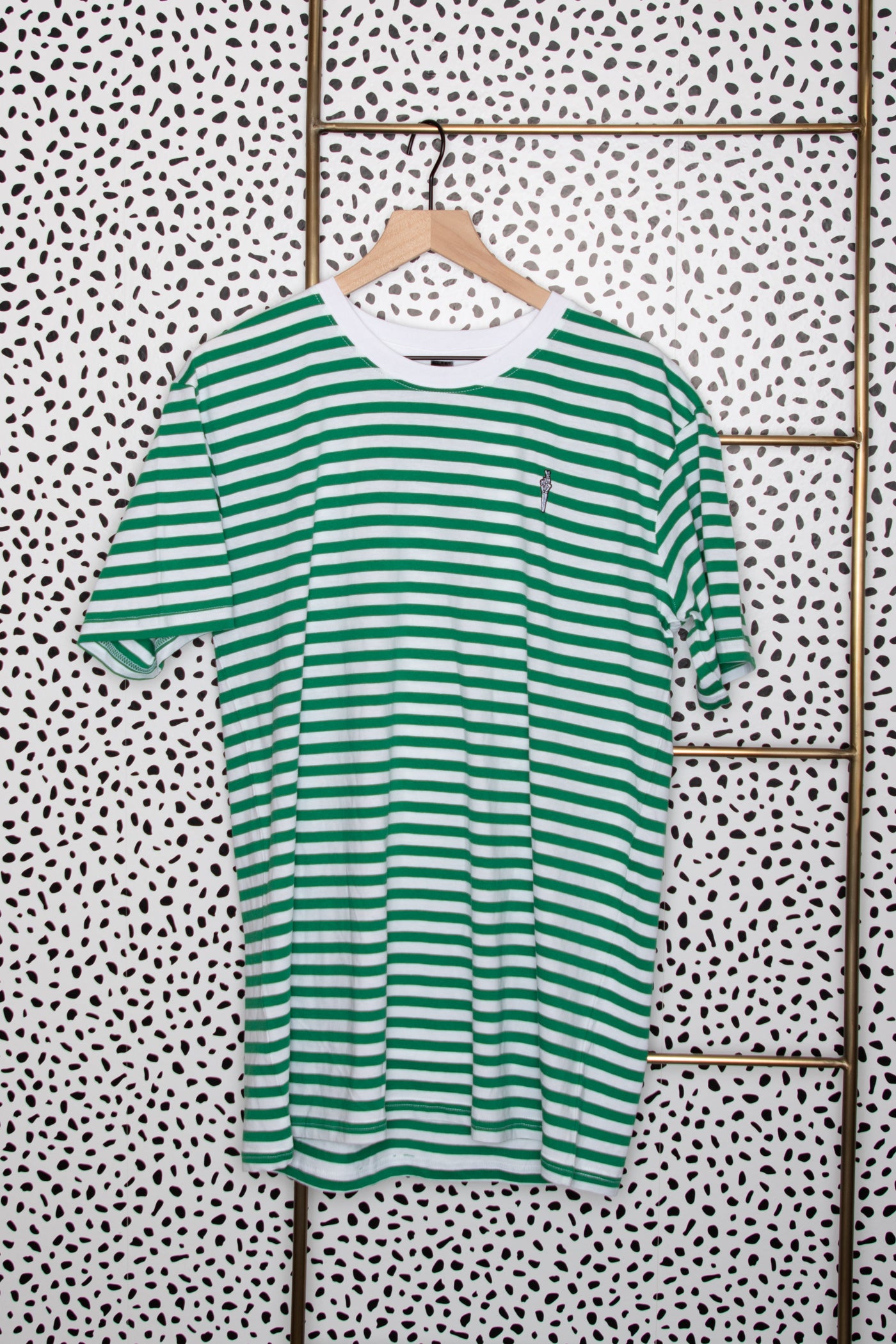 PRE-ORDER Lucky Striped Embroidered TShirt