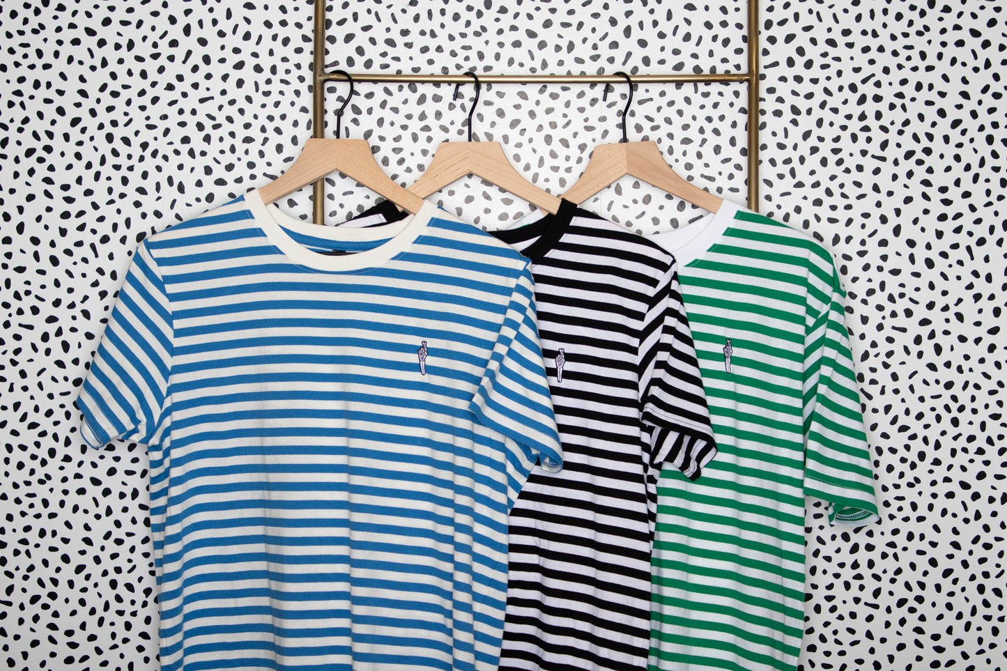 PRE-ORDER Lucky Striped Embroidered TShirt