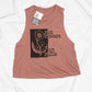 RETIRING | Pick Flowers Not Fights - Cropped Racerback Tank - Heather Mauve