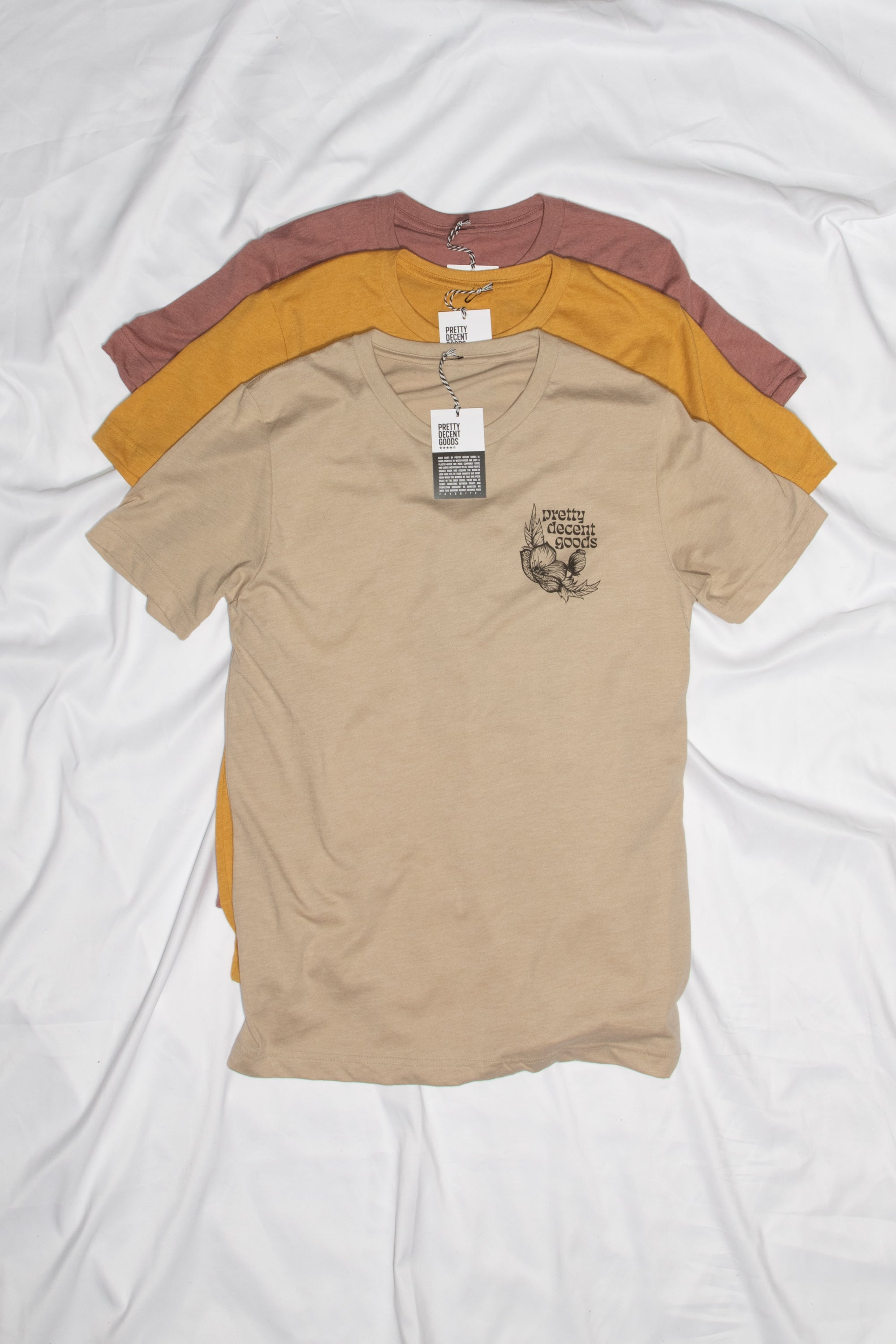 PDGoods Originals - Pick Flowers Not Fights - TShirt - Heather Mauve