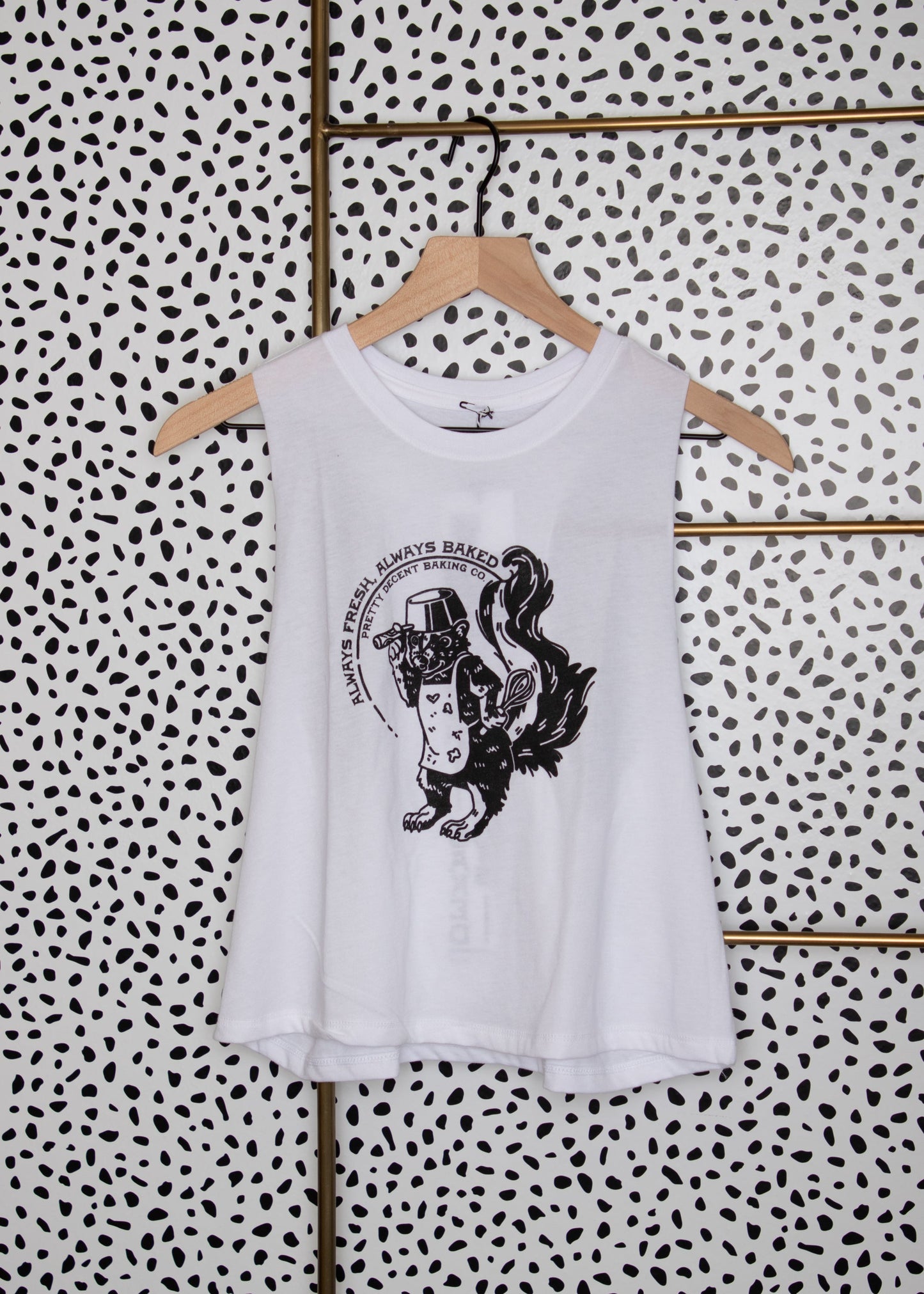 Baked Baker - Cropped Racerback Tank
