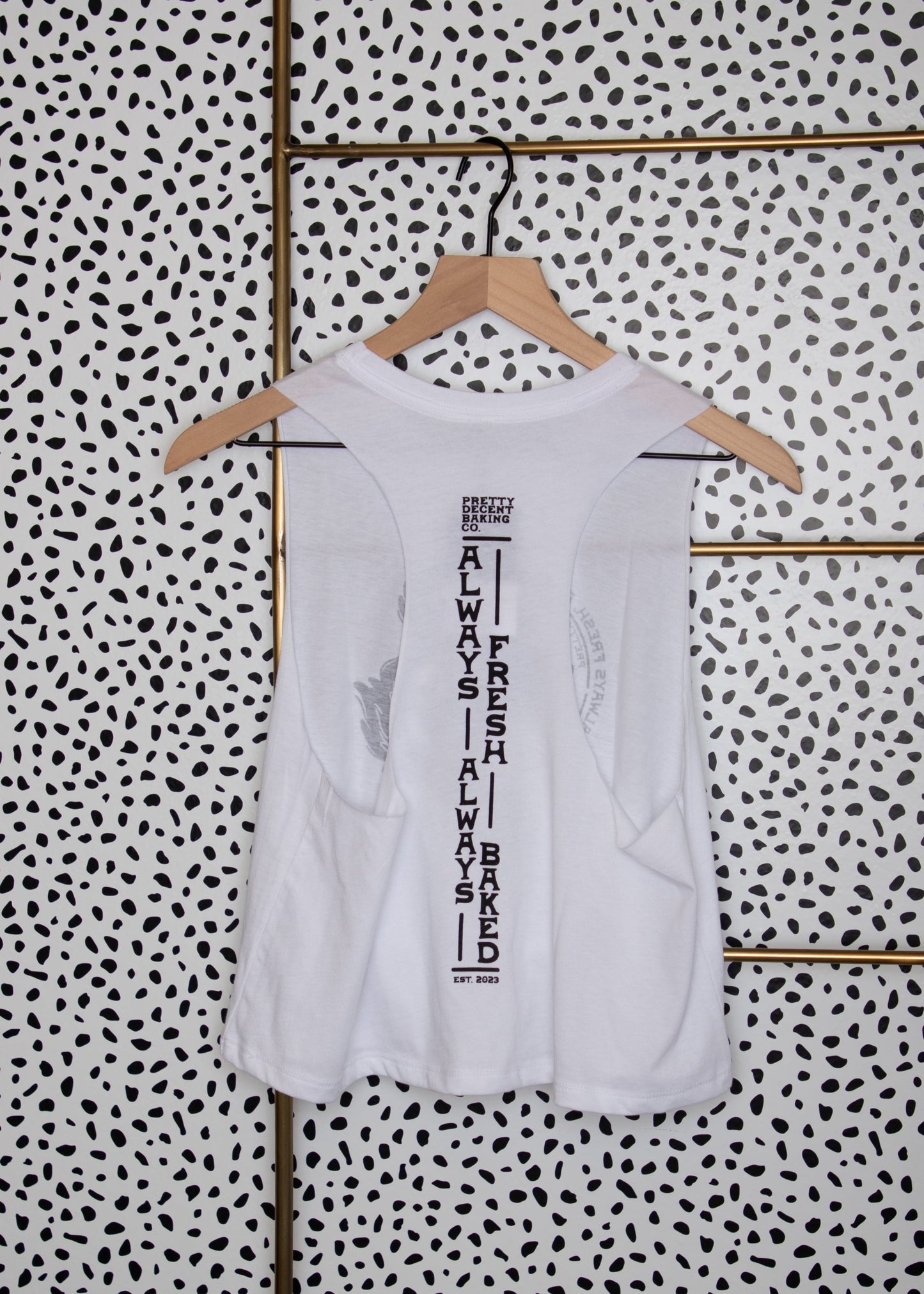 Baked Baker - Cropped Racerback Tank