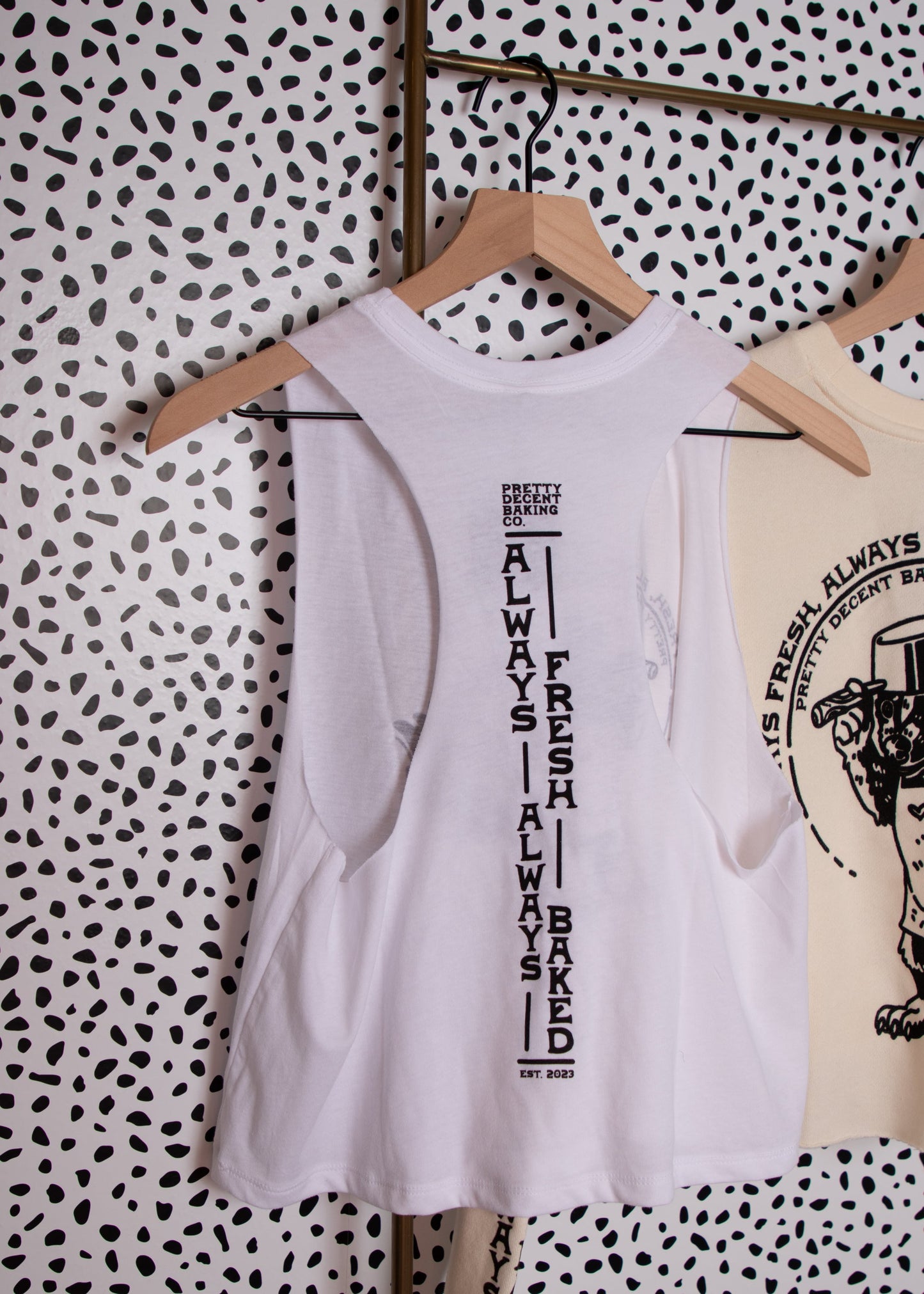 Baked Baker - Cropped Racerback Tank