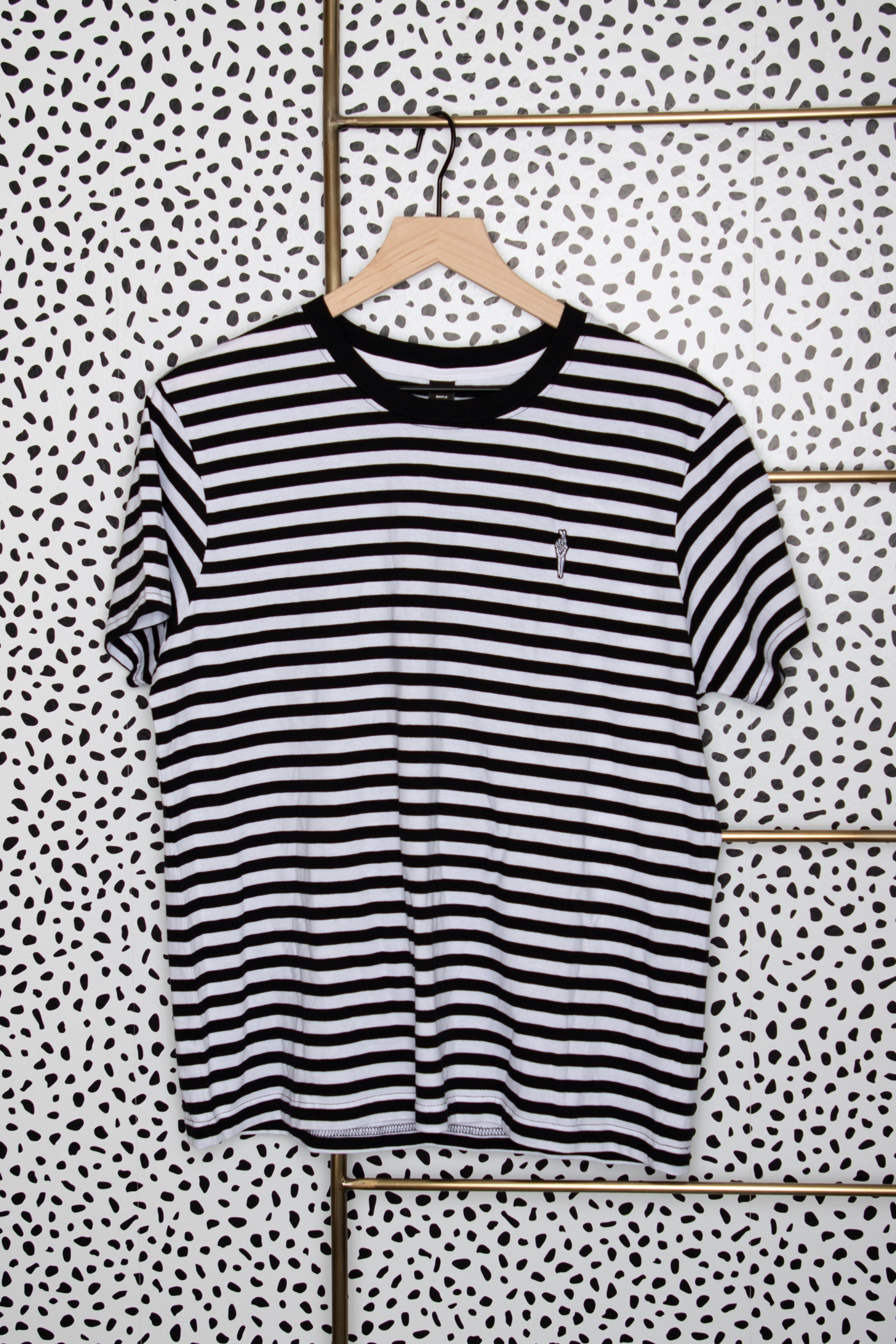 PRE-ORDER Lucky Striped Embroidered TShirt