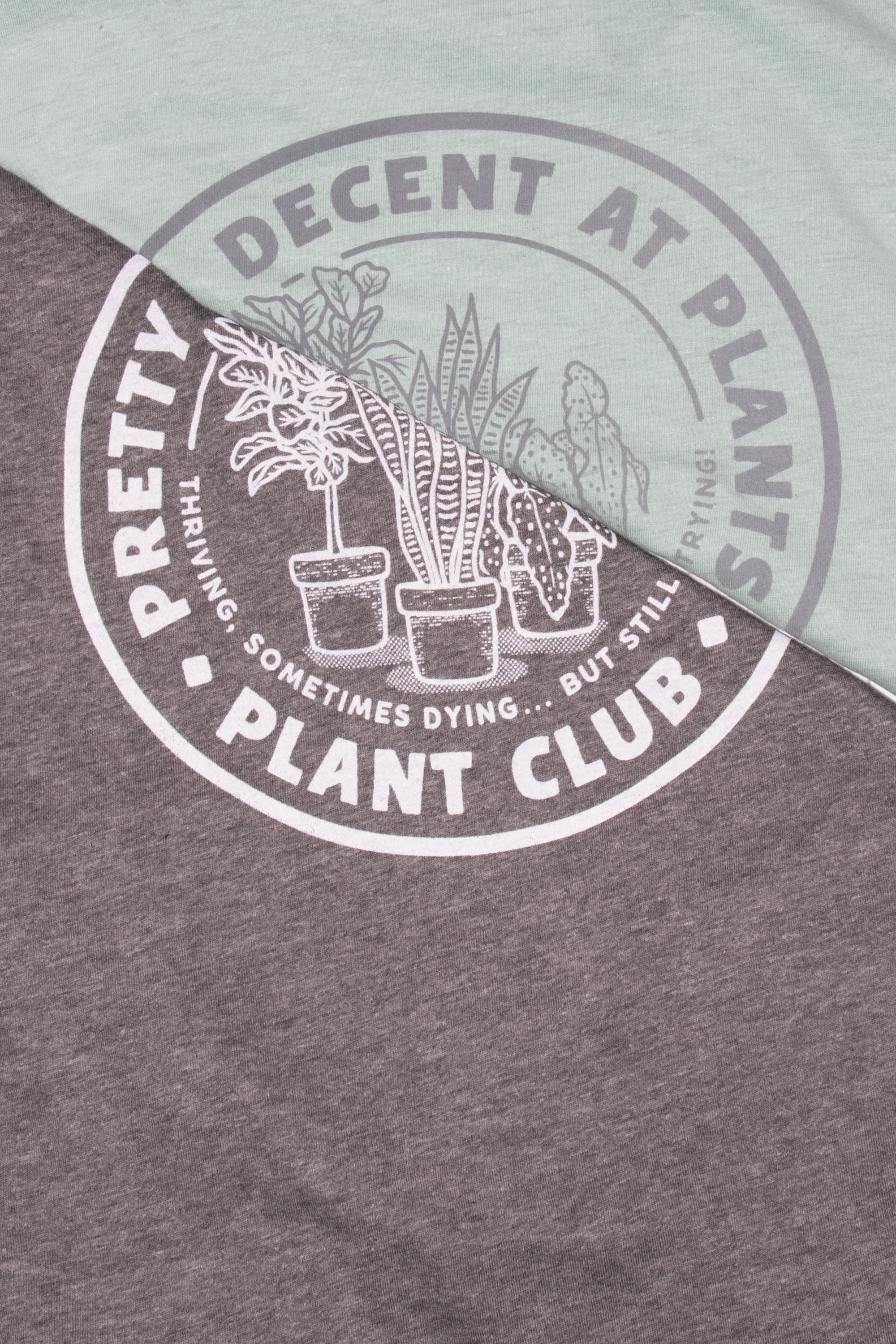 Pretty Decent at Plants Plant Club - Unisex Tee - Dark Heather Gray