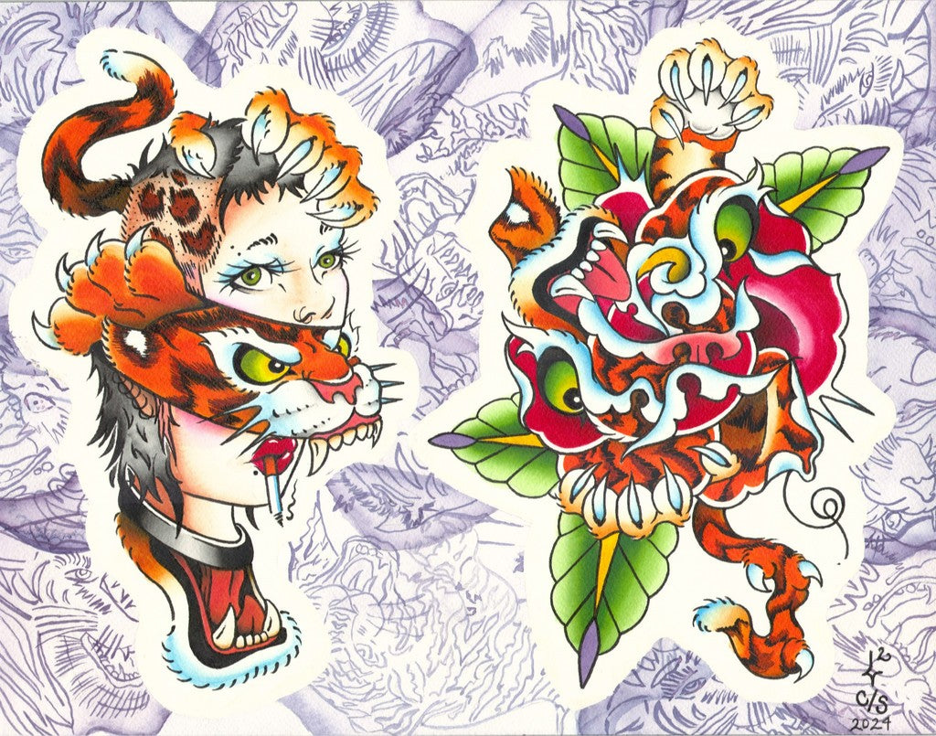 Lexi Makes Tattoos | Tiger Morphs '24 Art Print