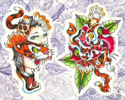 Lexi Makes Tattoos | Tiger Morphs '24 Art Print